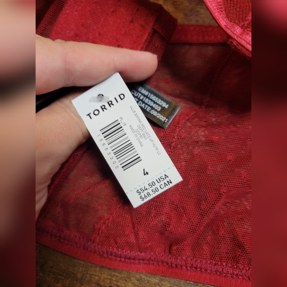 Torrid lace up longline underwire bralette - Picture 7 of 10